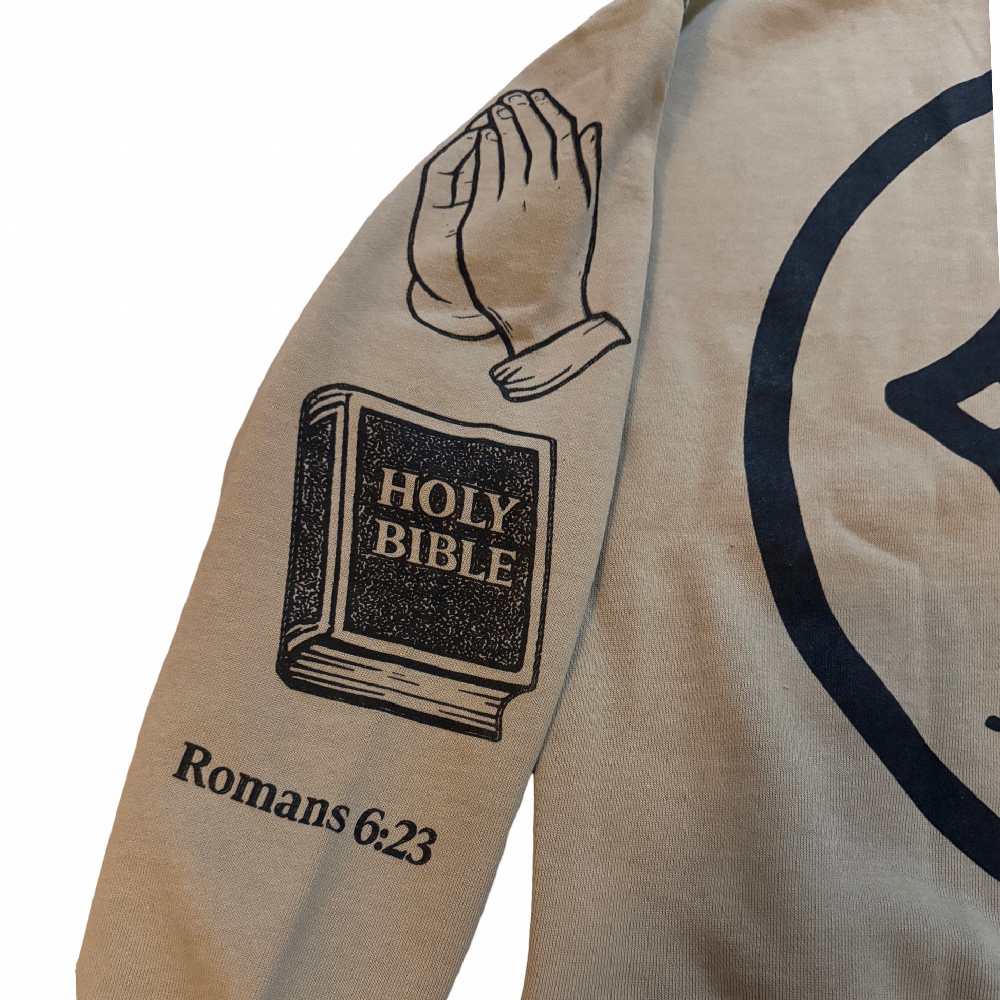 Jesus Hoodie Tan Cropped Fit – My Store